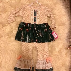 Ricrac & Ruffles skirted romper